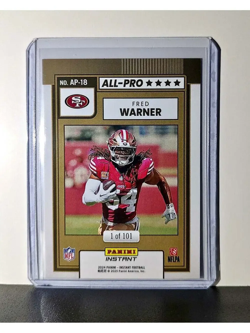 Fred Warner 2024 All-Pro Panini NFL #18 Football Card 49ers 1 of 101
